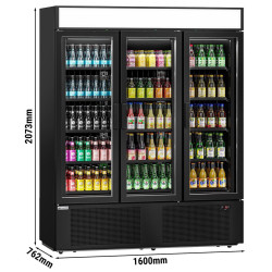 Холодильная витрина для напитков GGM Gastro GKG1325 (Black) Thumb