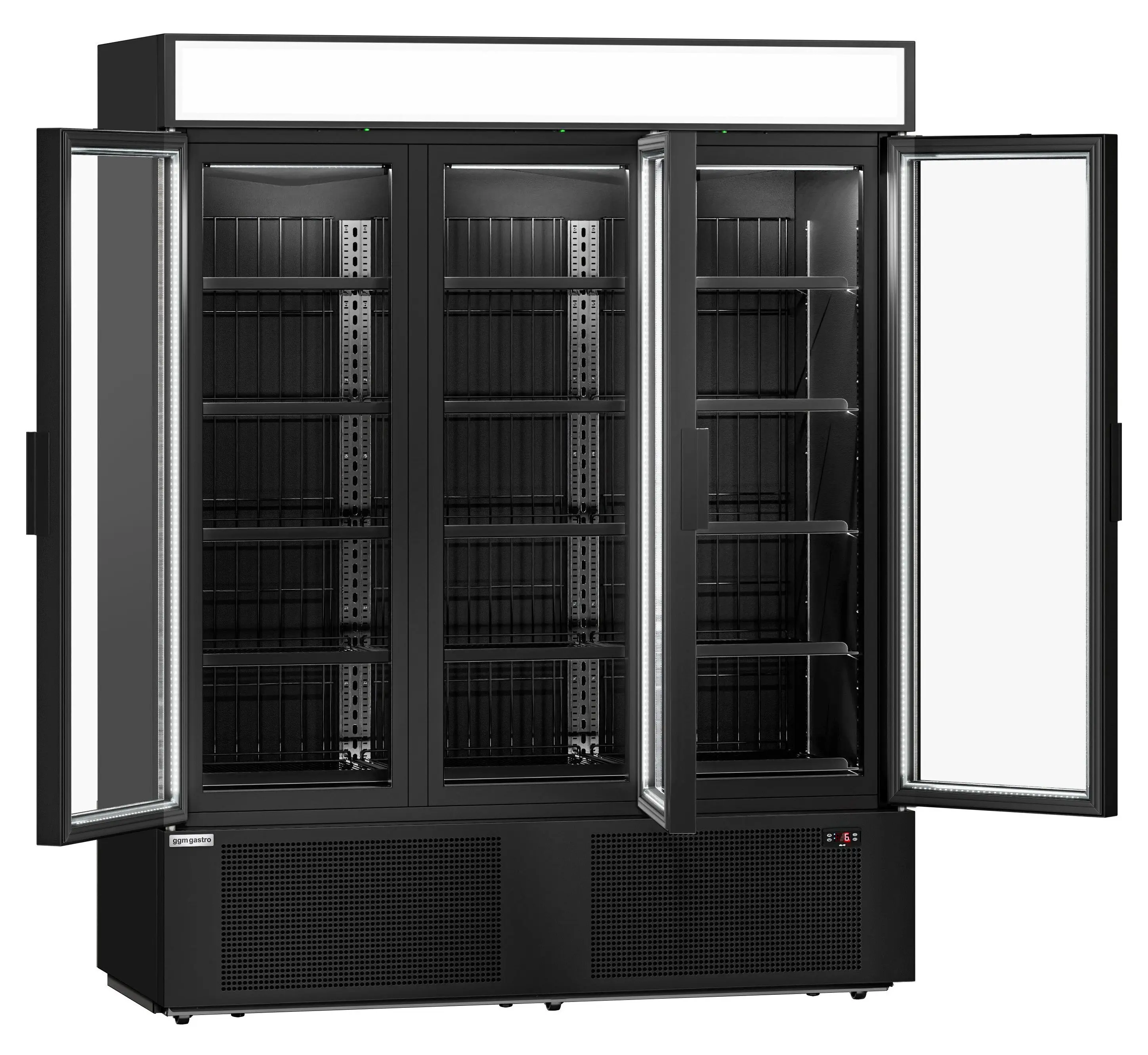 Холодильная витрина для напитков GGM Gastro GKG1325 (Black) - 4