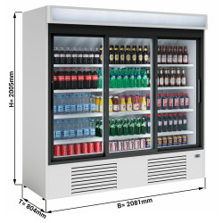Vitrina frigorifica pentru bauturi GGM Gastro GKI1600 (White) Thumb