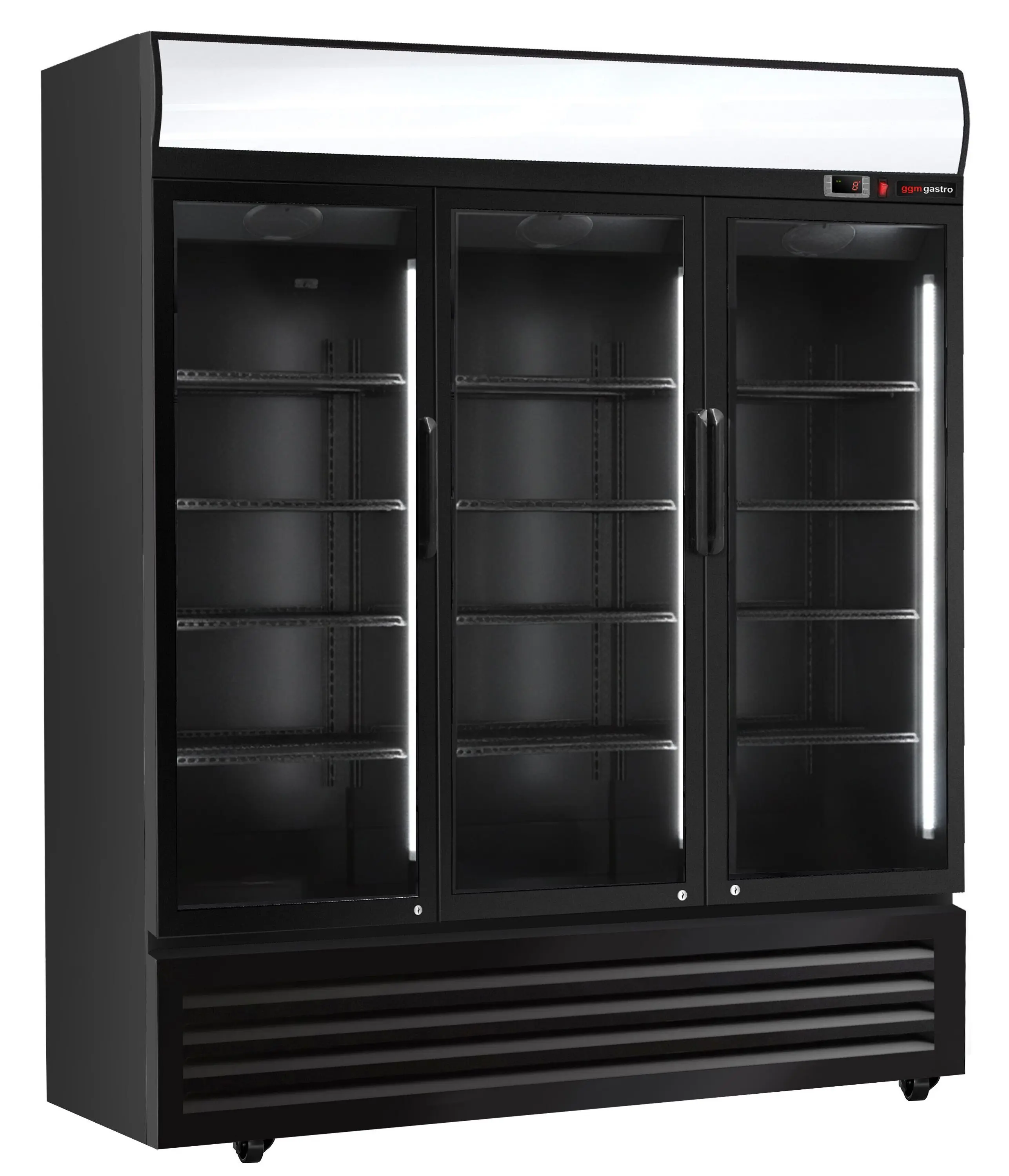 Холодильная витрина для напитков GGM Gastro GKS1500S (Black) - 2