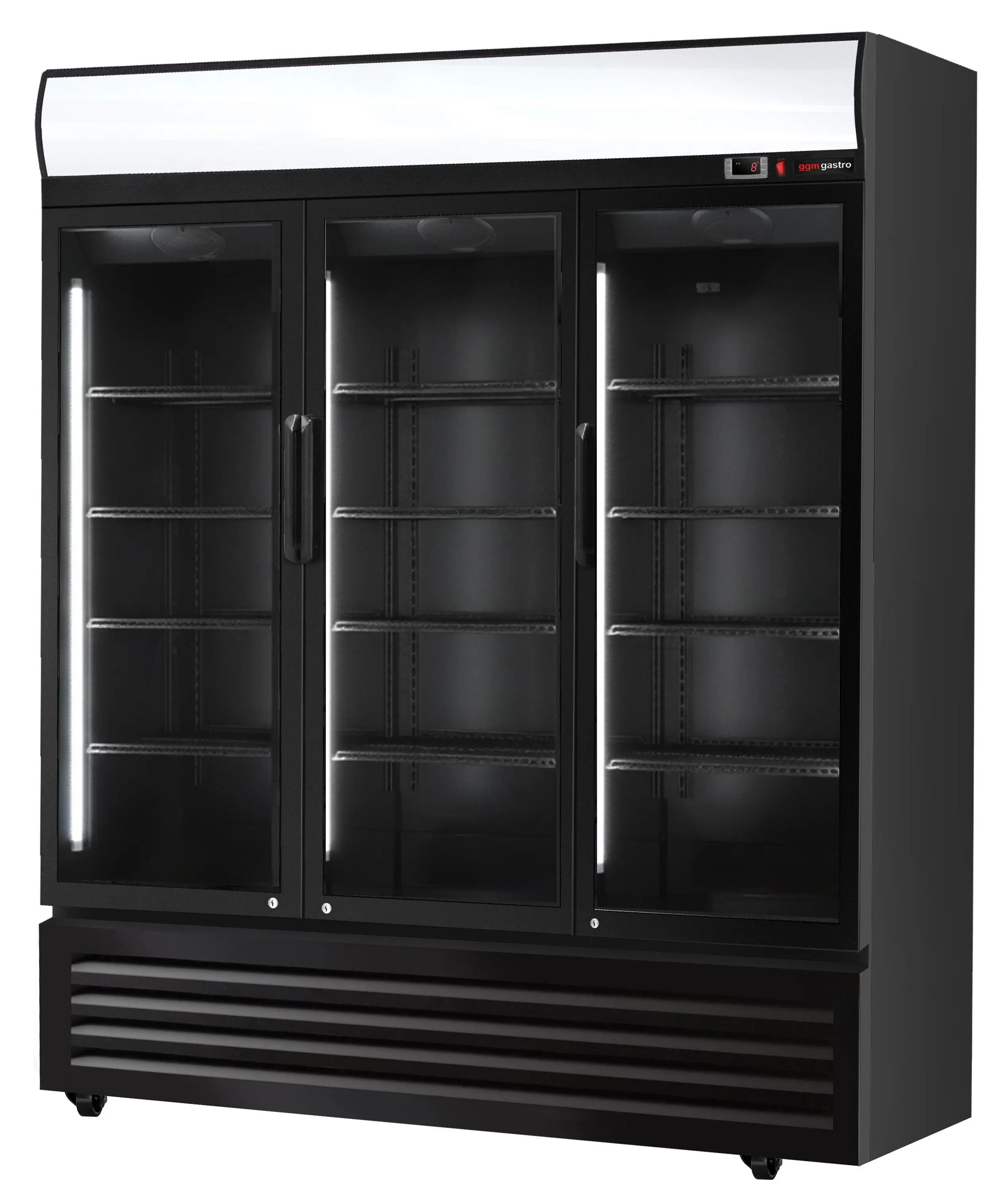 Холодильная витрина для напитков GGM Gastro GKS1500S (Black) - 3