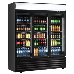 Холодильная витрина для напитков GGM Gastro GKS1500S (Black)
