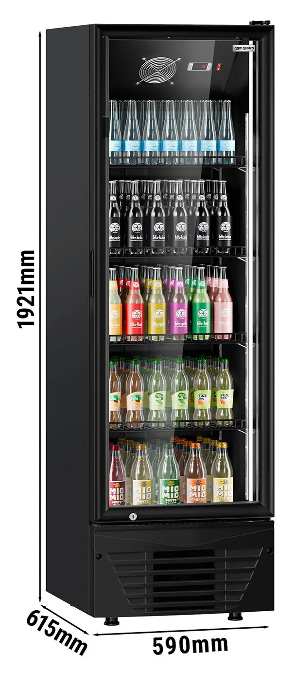 Холодильная витрина для напитков GGM Gastro GKS330N (Black) - 13