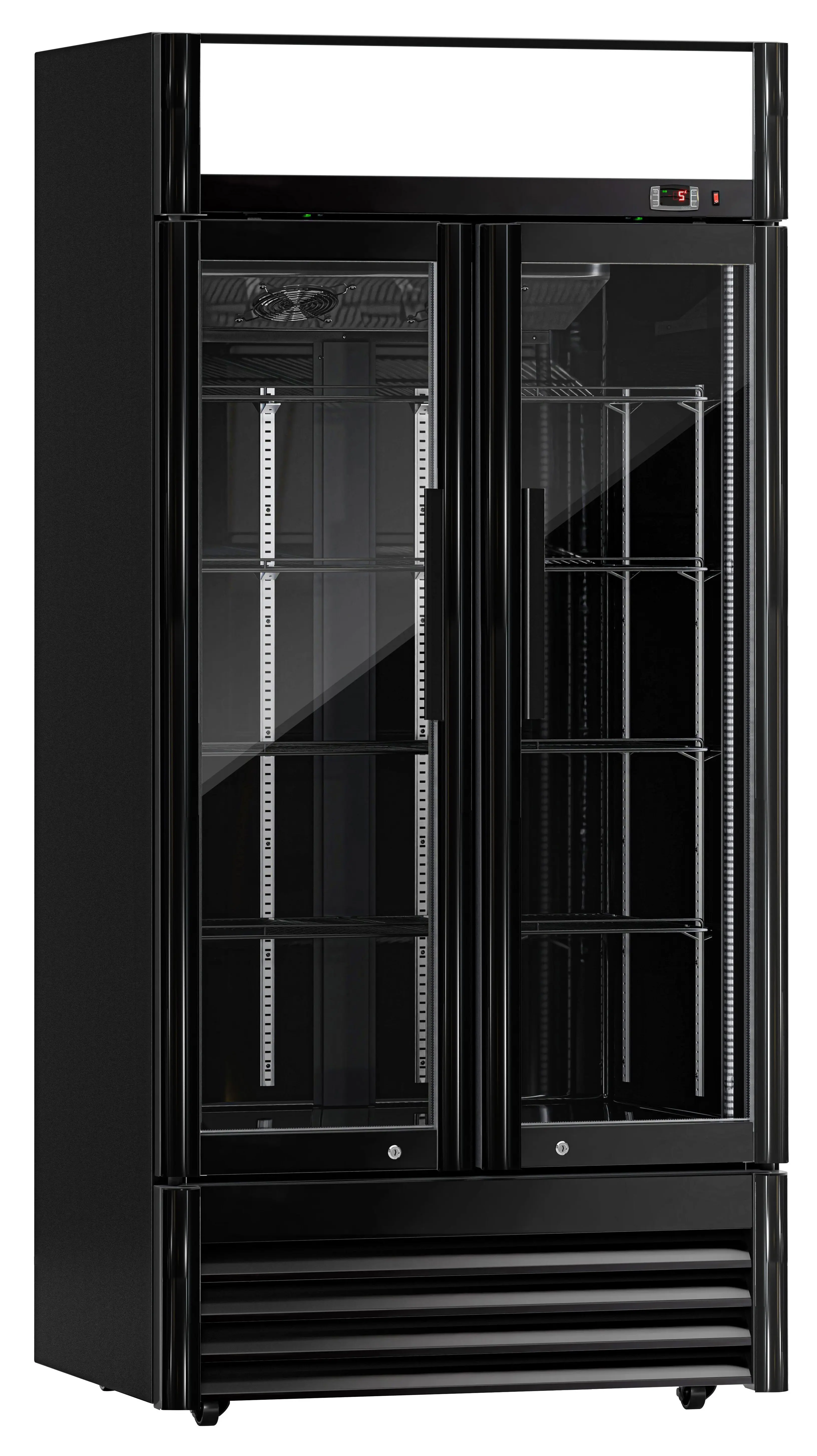 Холодильная витрина для напитков GGM Gastro GKS630FNN-B (Black) - 2