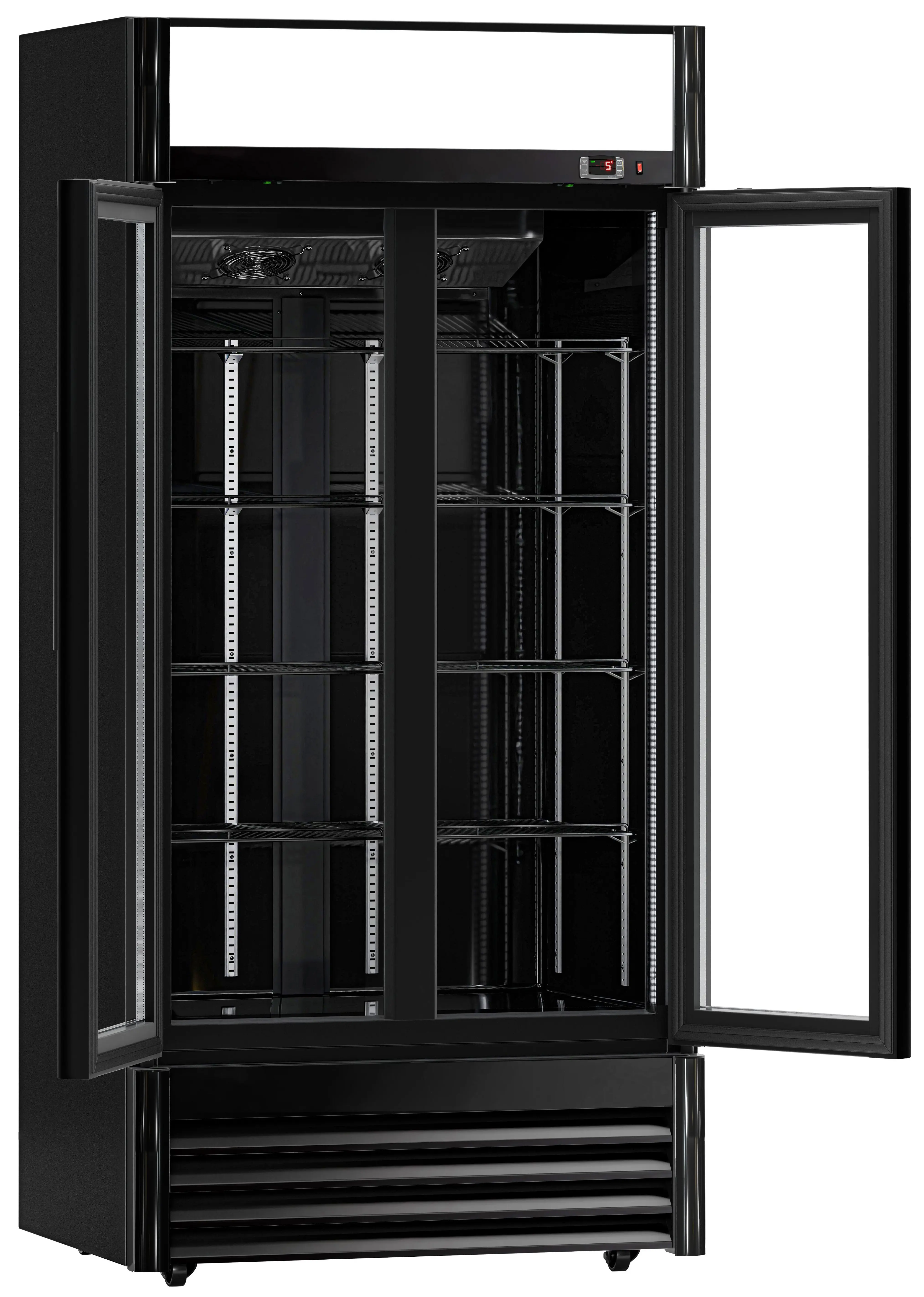 Холодильная витрина для напитков GGM Gastro GKS630FNN-B (Black) - 3