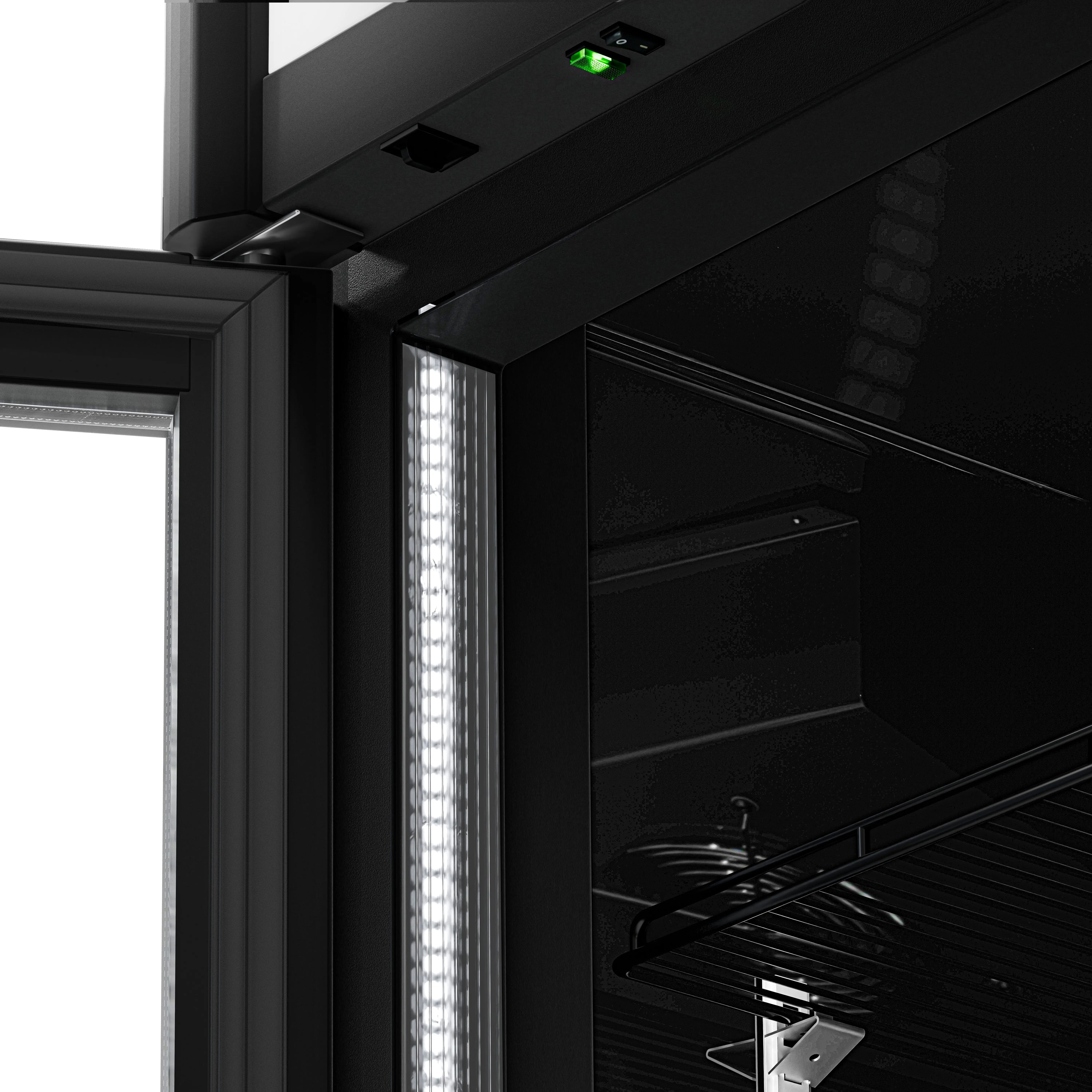 Холодильная витрина для напитков GGM Gastro GKS630FNN-B (Black) - 6