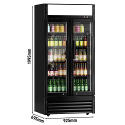 Холодильная витрина для напитков GGM Gastro GKS630FNN-B (Black) Thumb