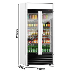 Vitrina frigorifica pentru bauturi GGM Gastro GKS630FNN (White/Black) Thumb