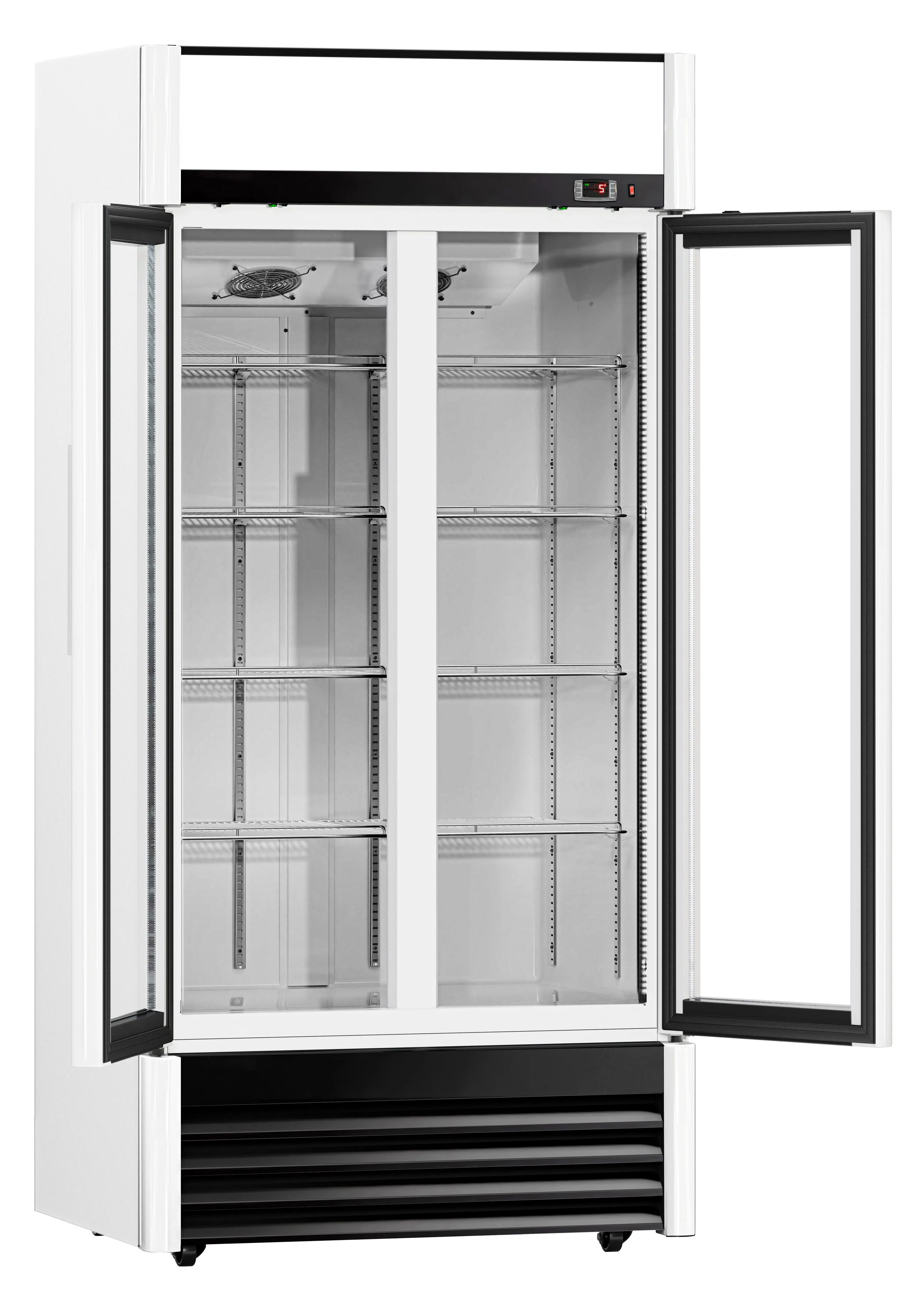 Vitrina frigorifica pentru bauturi GGM Gastro GKS630FNN (White/Black) - 3