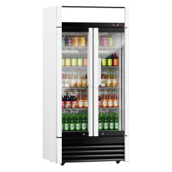 Холодильная витрина для напитков GGM Gastro GKS630FNN (White/Black)