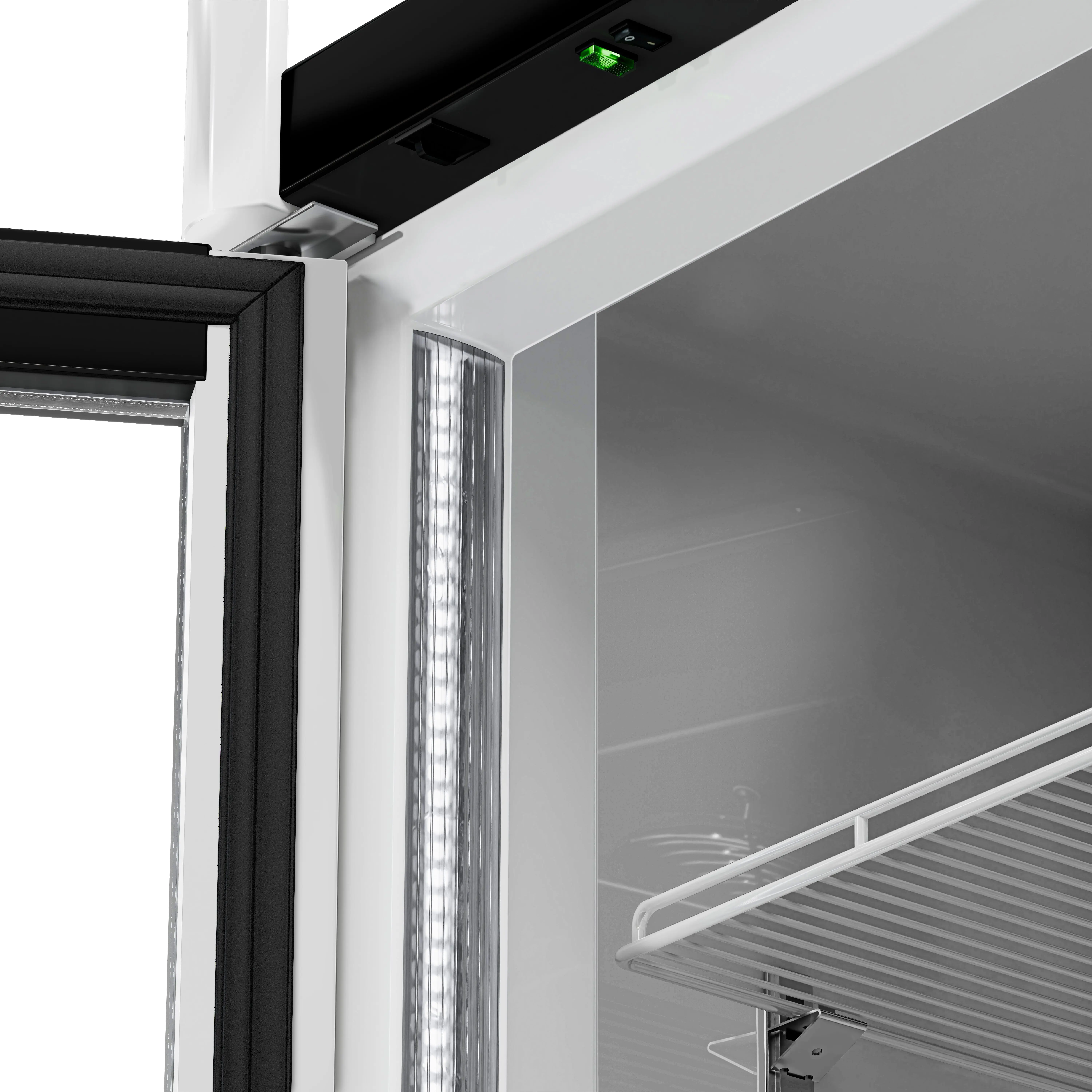 Vitrina frigorifica pentru bauturi GGM Gastro GKS630FNN (White/Black) - 8