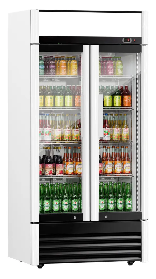 Vitrina frigorifica pentru bauturi GGM Gastro GKS630FNN (White/Black)