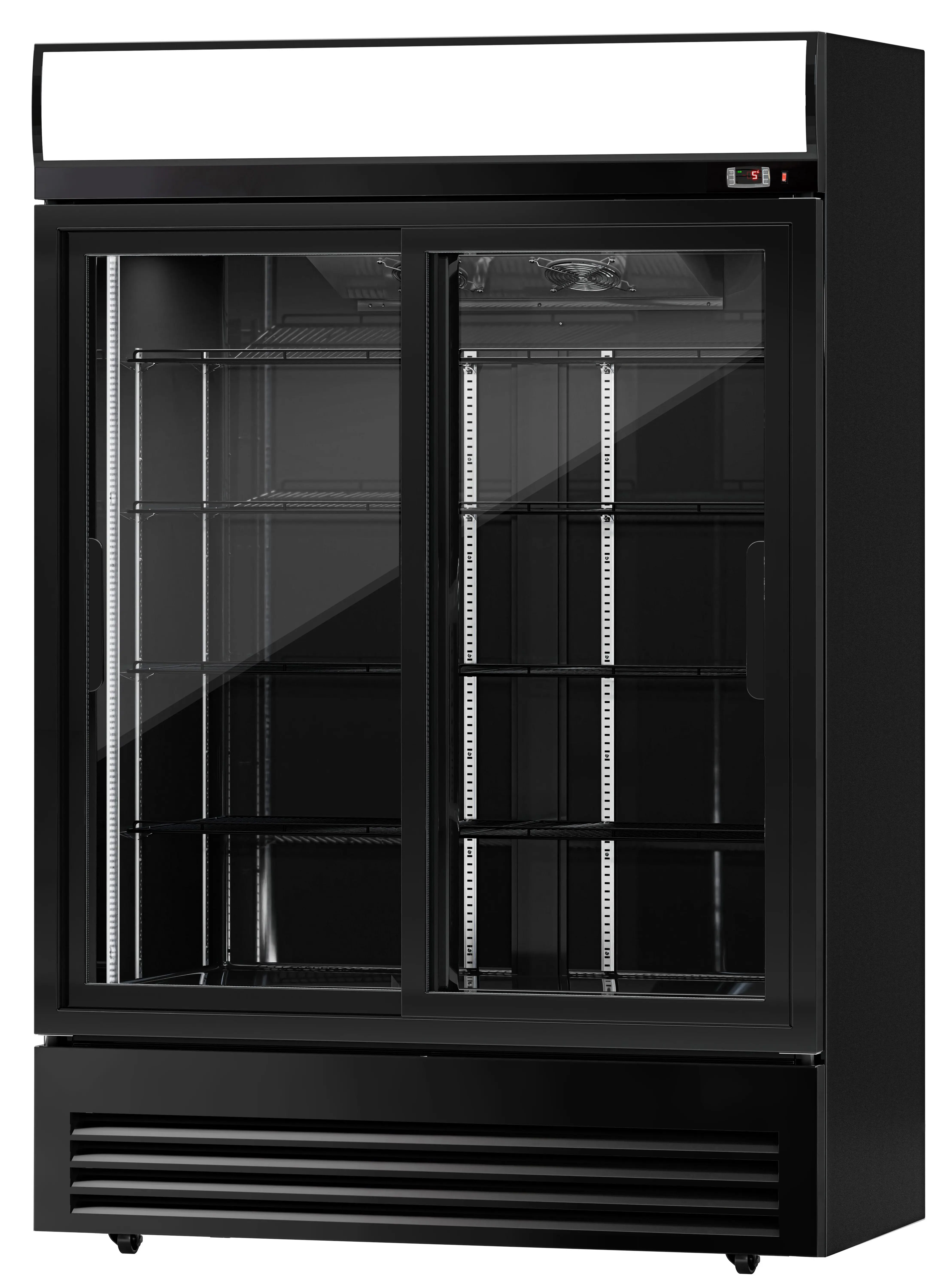 Холодильная витрина для напитков GGM Gastro GKS908N-B (Black) - 4