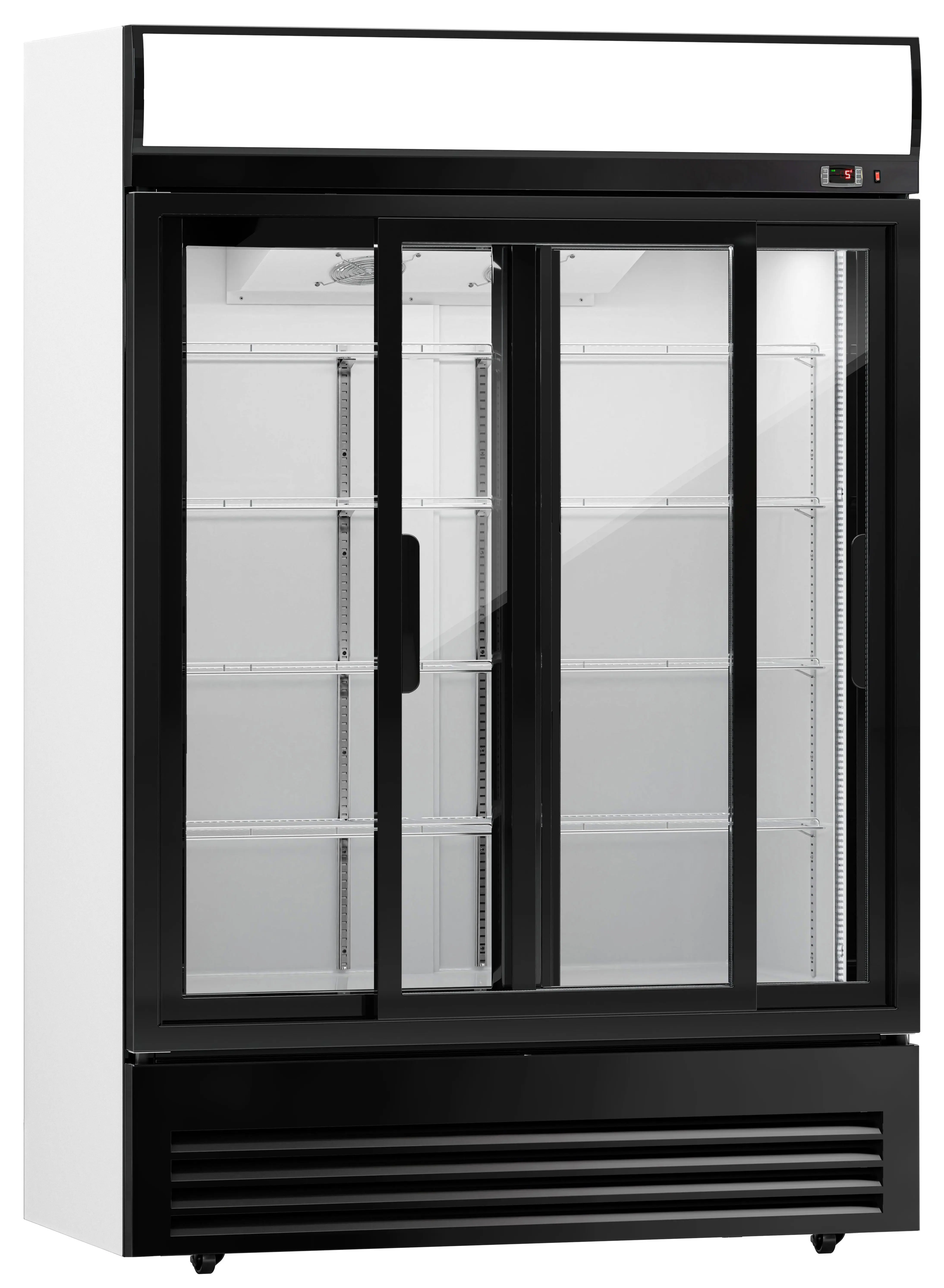 Холодильная витрина для напитков GGM Gastro GKS908N (Black/White) - 2