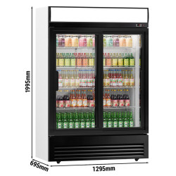 Холодильная витрина для напитков GGM Gastro GKS908N (Black/White) Thumb