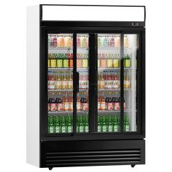 Холодильная витрина для напитков GGM Gastro GKS908N (Black/White)