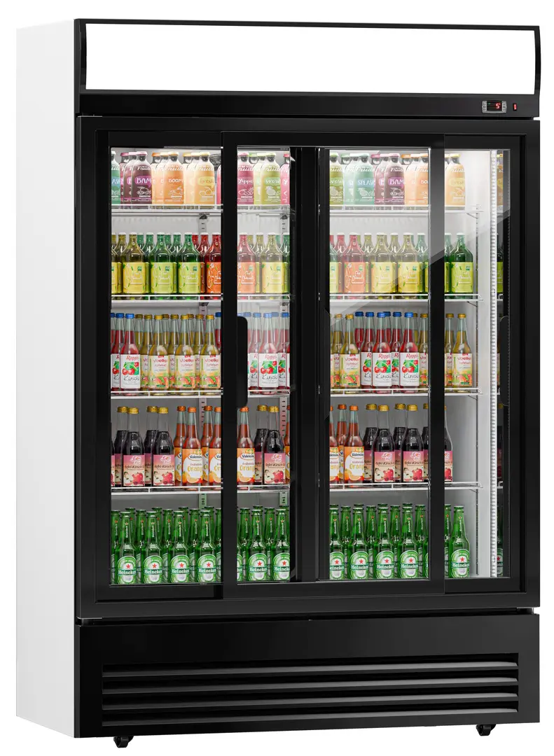 Холодильная витрина для напитков GGM Gastro GKS908N (Black/White)