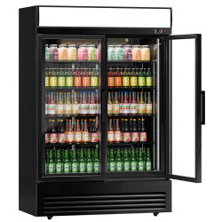Холодильная витрина для напитков GGM Gastro GKS908NK-B (Black) Thumb