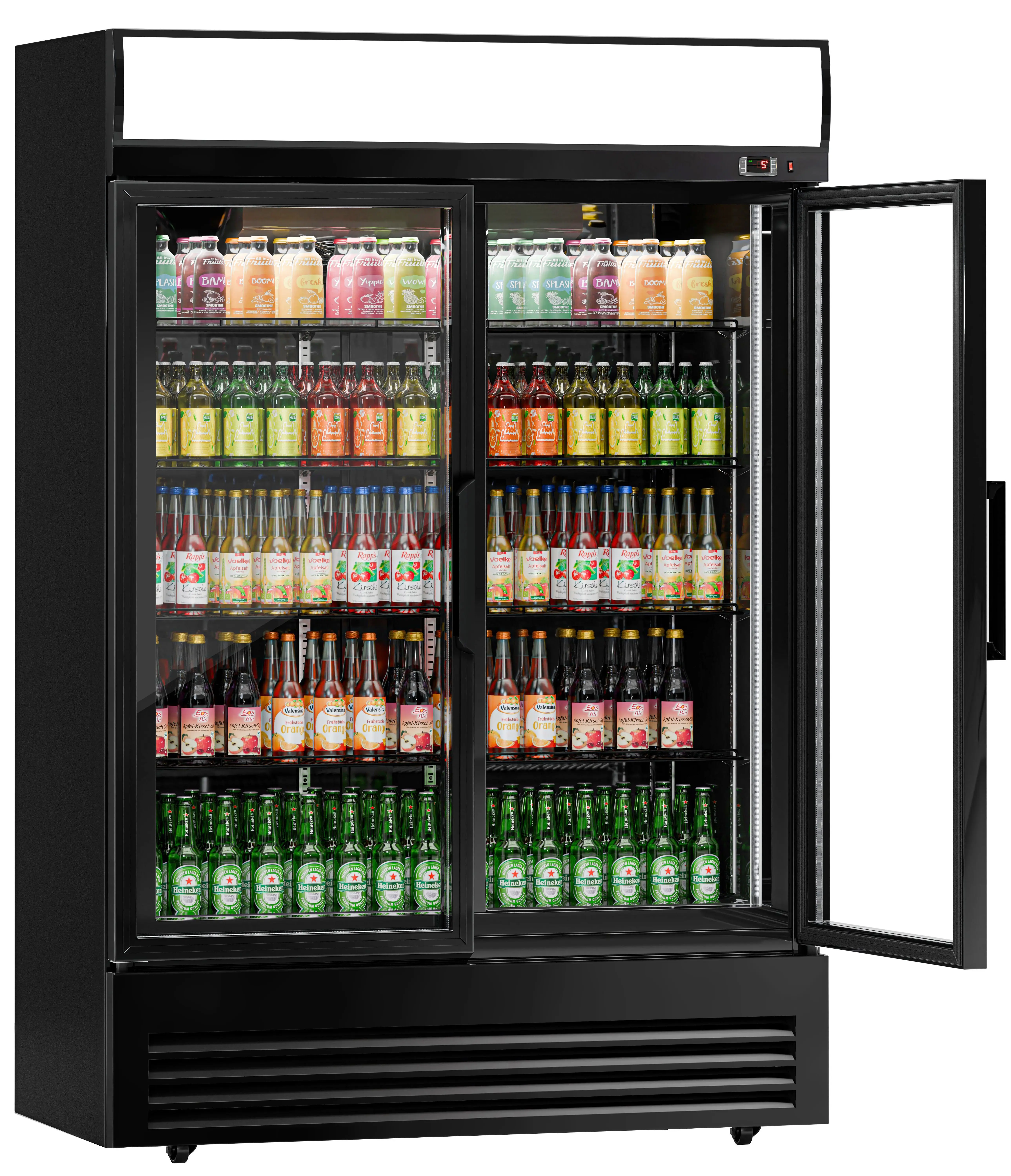 Холодильная витрина для напитков GGM Gastro GKS908NK-B (Black) - 2