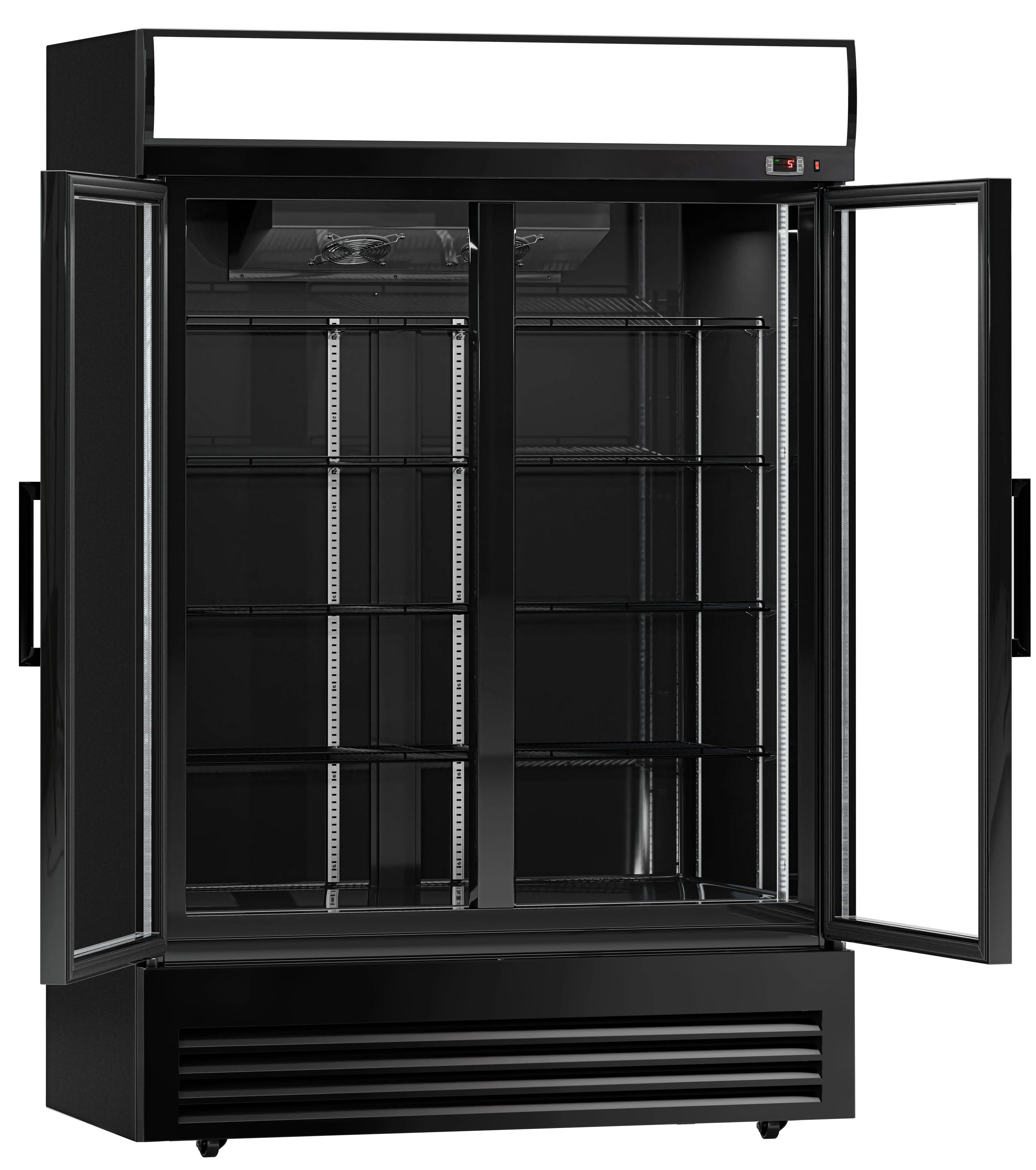 Холодильная витрина для напитков GGM Gastro GKS908NK-B (Black) - 4