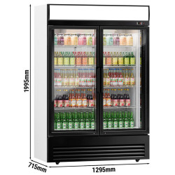 Холодильная витрина для напитков GGM Gastro GKS908NK (White/Black) Thumb
