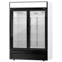 Холодильная витрина для напитков GGM Gastro GKS908NK (White/Black) Thumb
