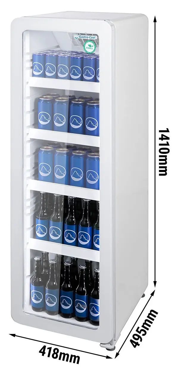 Холодильная витрина для напитков GGM Gastro RKGSWGC135 (White) - 10
