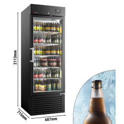 Холодильная витрина для напитков GGM Gastro SPCI501-B (Black) Thumb
