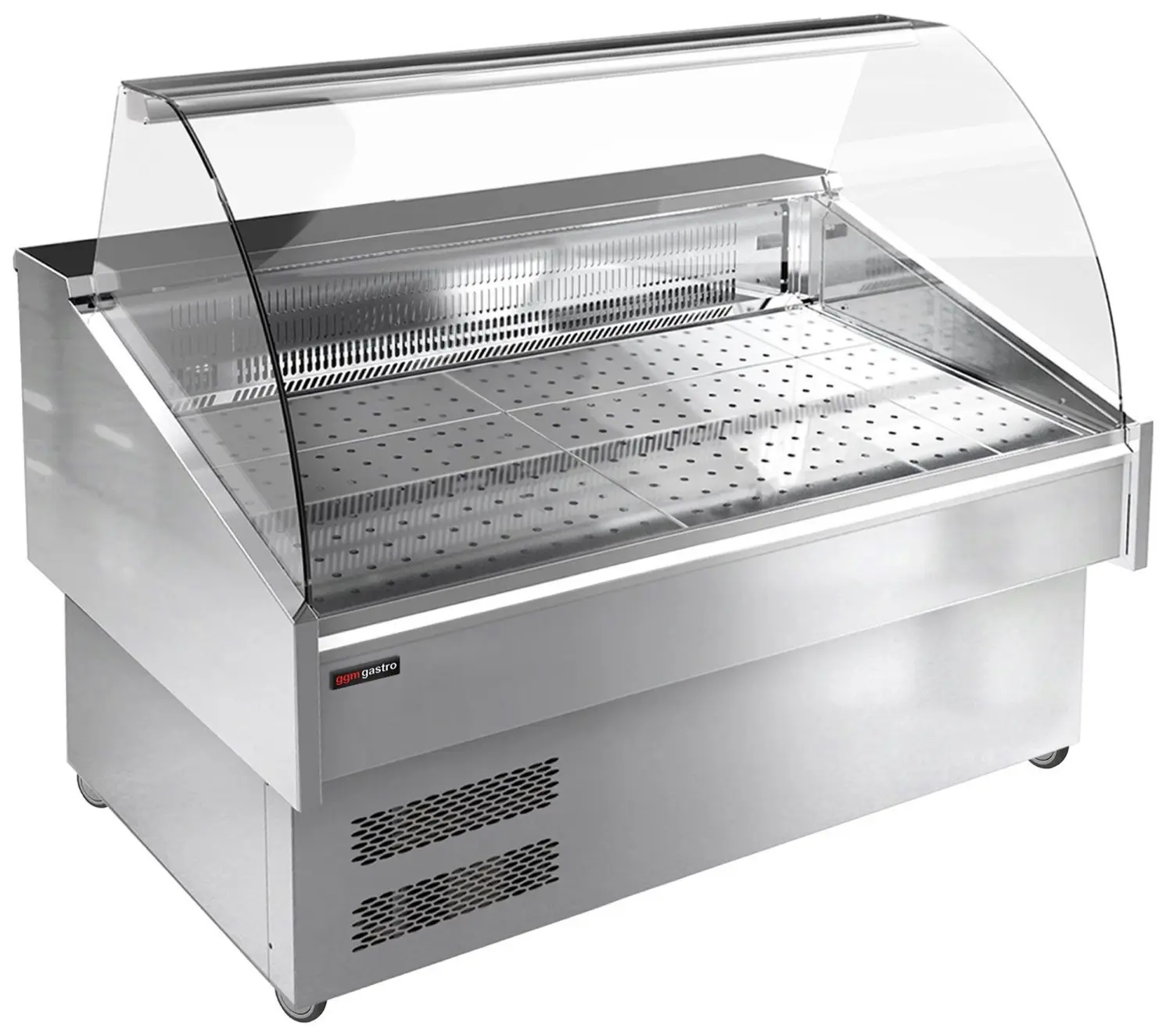 Холодильная витрина для рыбы GGM Gastro FTA130N (Inox) - 2