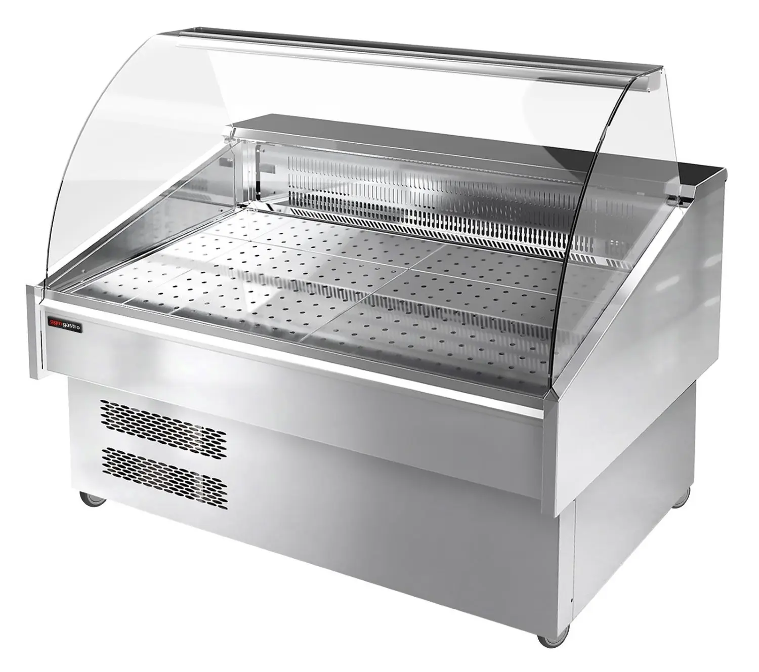 Холодильная витрина для рыбы GGM Gastro FTA130N (Inox) - 3