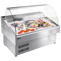 Холодильная витрина для рыбы GGM Gastro FTA130N (Inox)