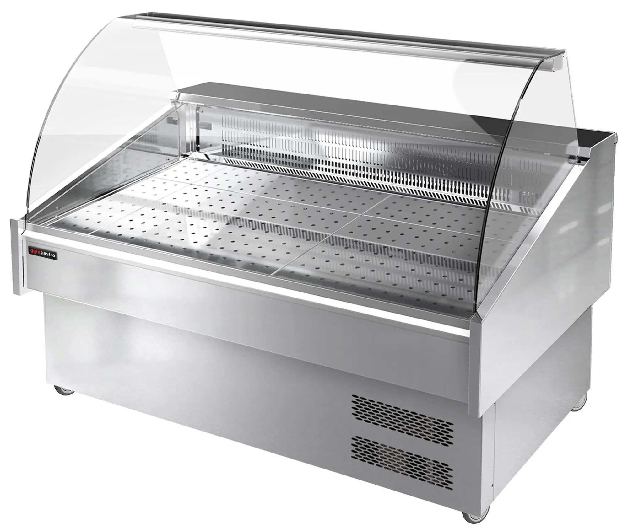 Холодильная витрина для рыбы GGM Gastro FTA150N (Inox) - 3