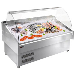 Холодильная витрина для рыбы GGM Gastro FTA150N (Inox)
