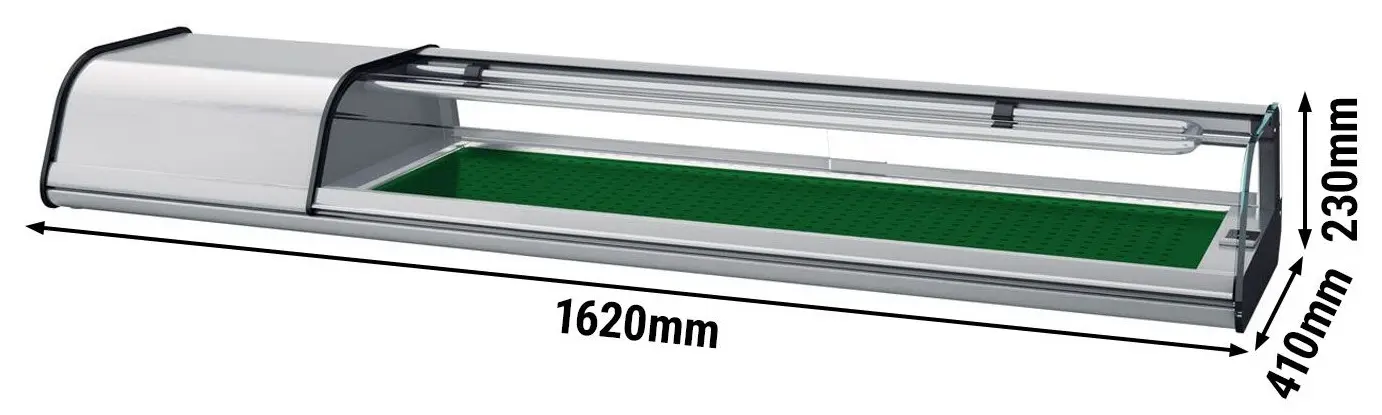Холодильная витрина для суши GGM Gastro ASUI164 (Inox) - 4