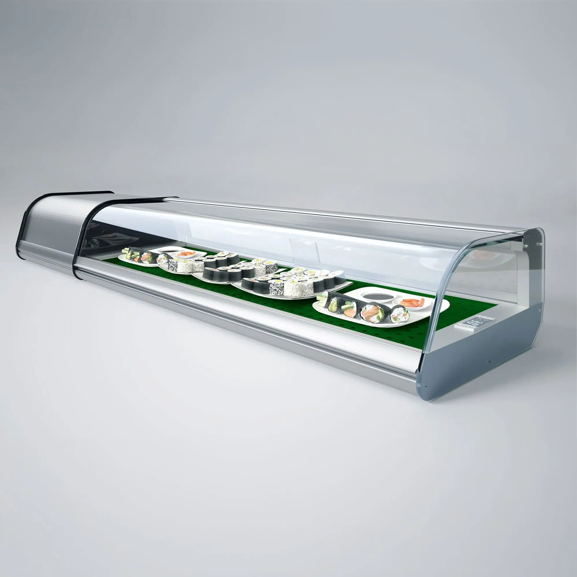 Холодильная витрина для суши GGM Gastro ASUI204 (Inox) - 4