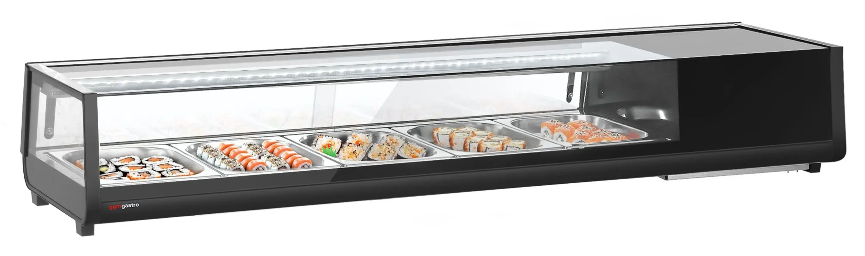Холодильная витрина для суши GGM Gastro SKAVENR512 (Black) - 2