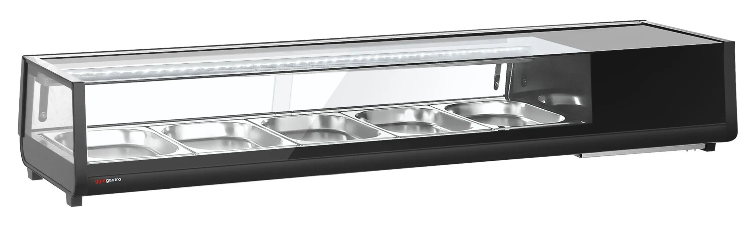 Холодильная витрина для суши GGM Gastro SKAVENR512 (Black) - 3