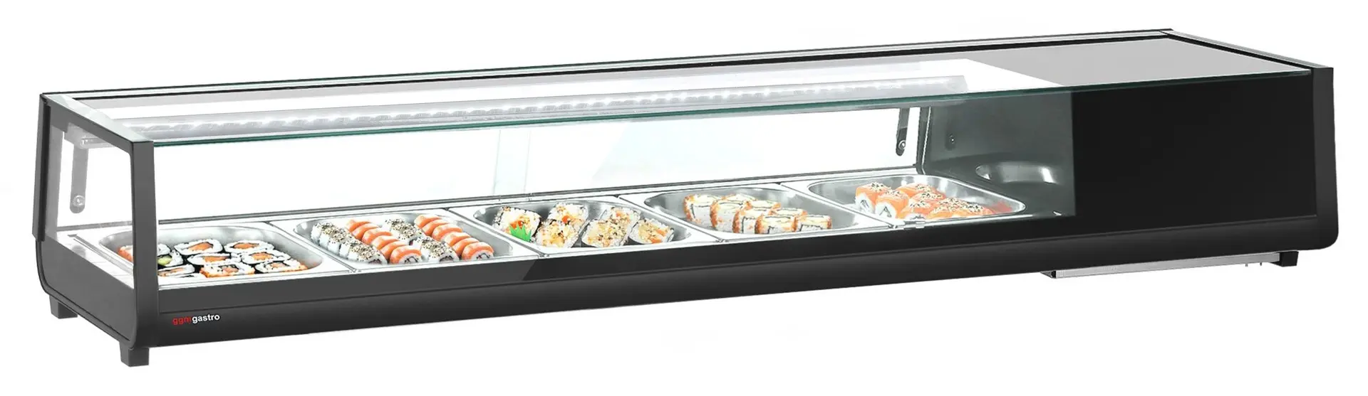 Холодильная витрина для суши GGM Gastro SKAVENR512 (Black)