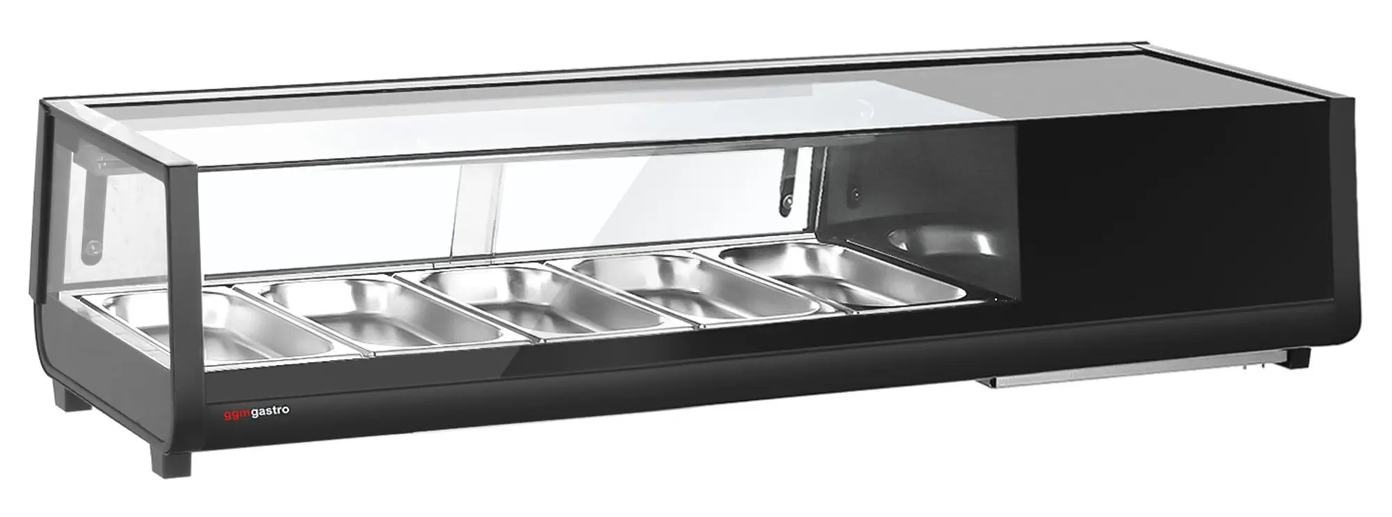Vitrina frigorifica pentru sushi GGM Gastro SKAVENR513 (Black) - 3