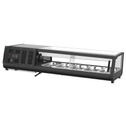 Vitrina frigorifica pentru sushi GGM Gastro SKAVENR513 (Black) Thumb