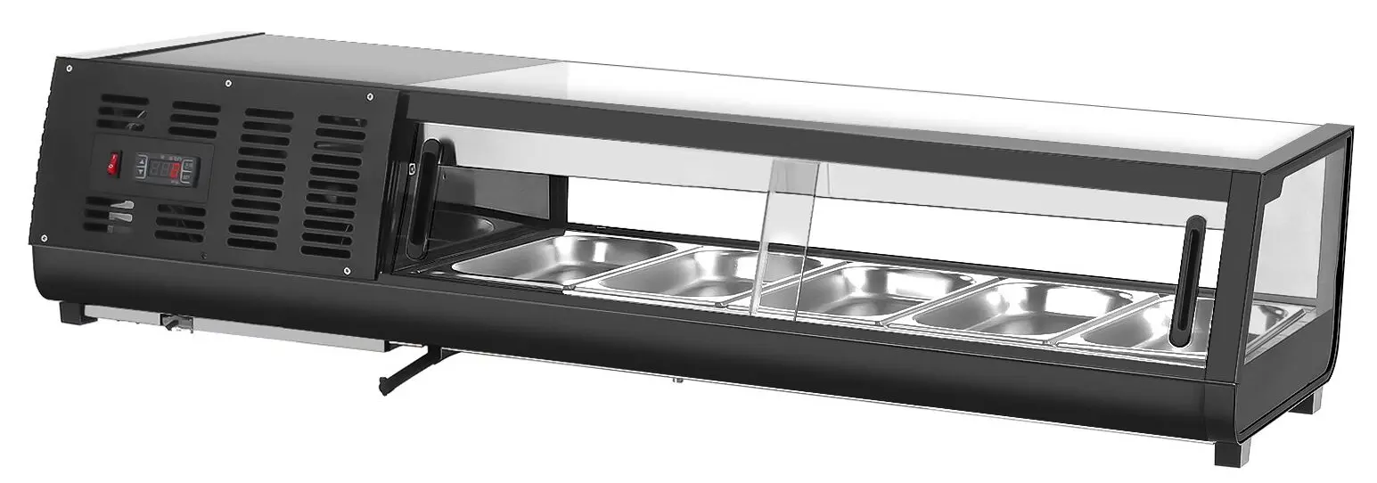 Vitrina frigorifica pentru sushi GGM Gastro SKAVENR513 (Black) - 4