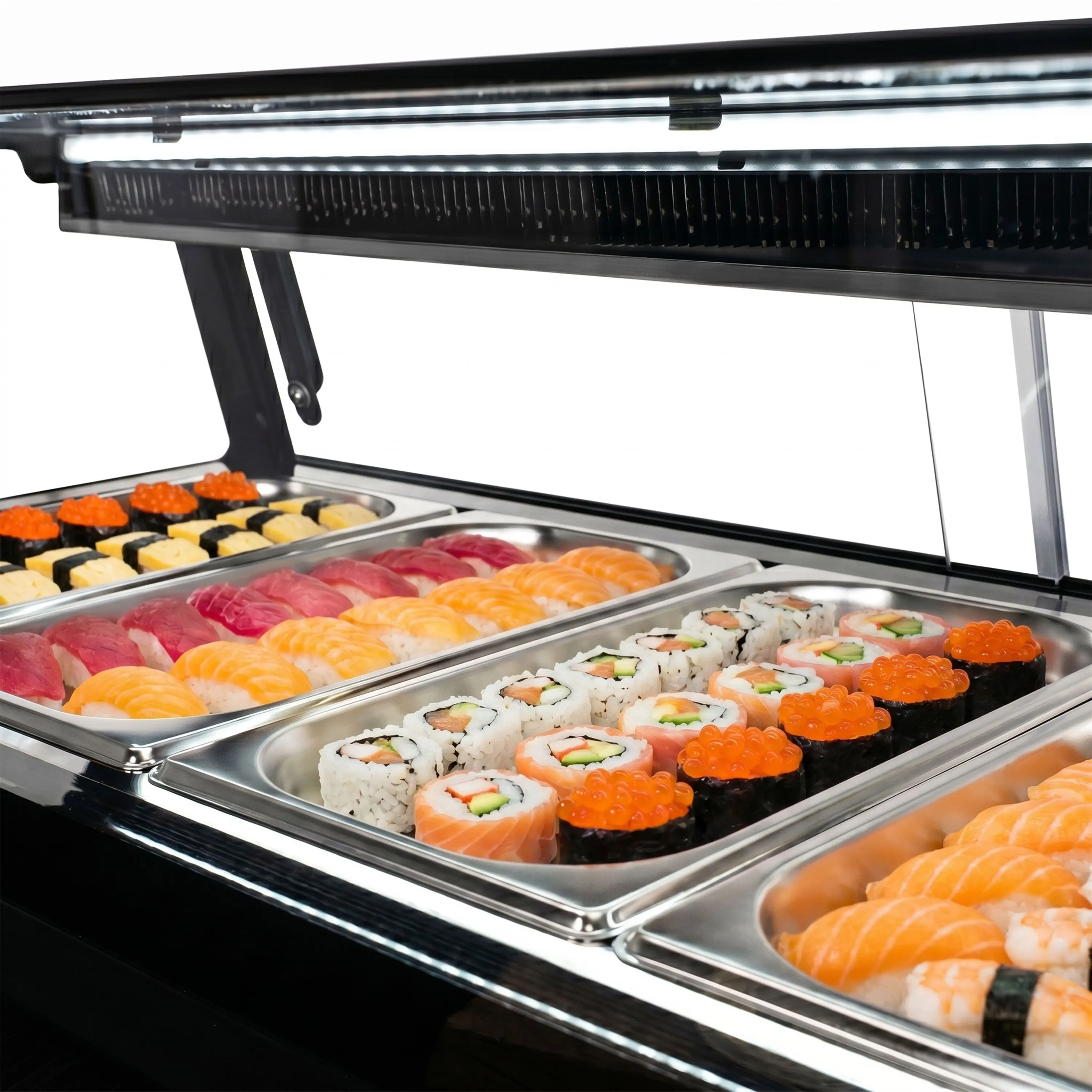 Vitrina frigorifica pentru sushi GGM Gastro SKAVENR513 (Black) - 5