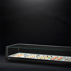 Vitrina frigorifica pentru sushi GGM Gastro SKAVENR513 (Black) Thumb