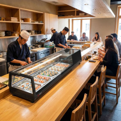 Vitrina frigorifica pentru sushi GGM Gastro SKAVENR513 (Black) Thumb