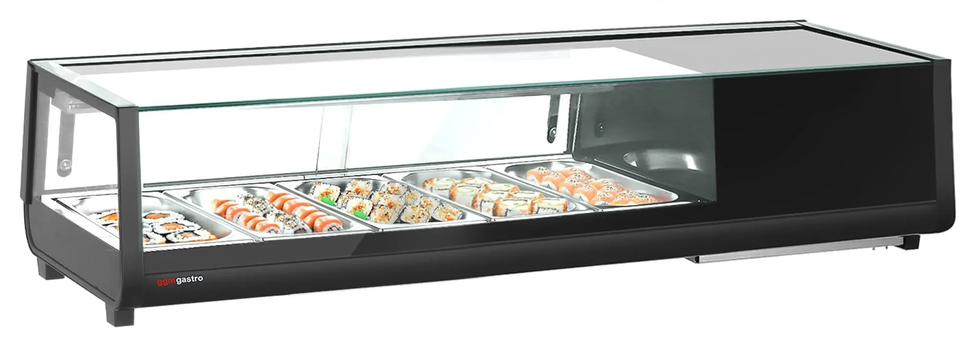 Vitrina frigorifica pentru sushi GGM Gastro SKAVENR513 (Black)