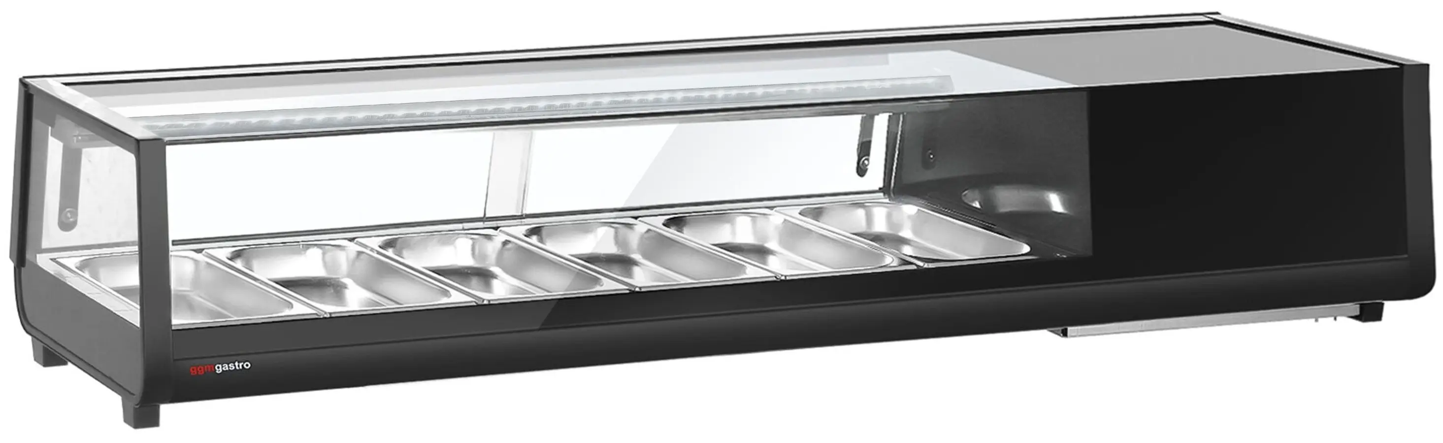Vitrina frigorifica pentru sushi GGM Gastro SKAVENR613 (Black) - 2