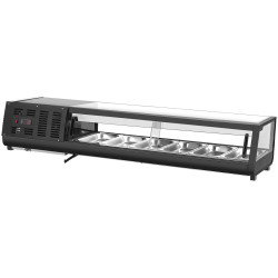 Vitrina frigorifica pentru sushi GGM Gastro SKAVENR613 (Black) Thumb