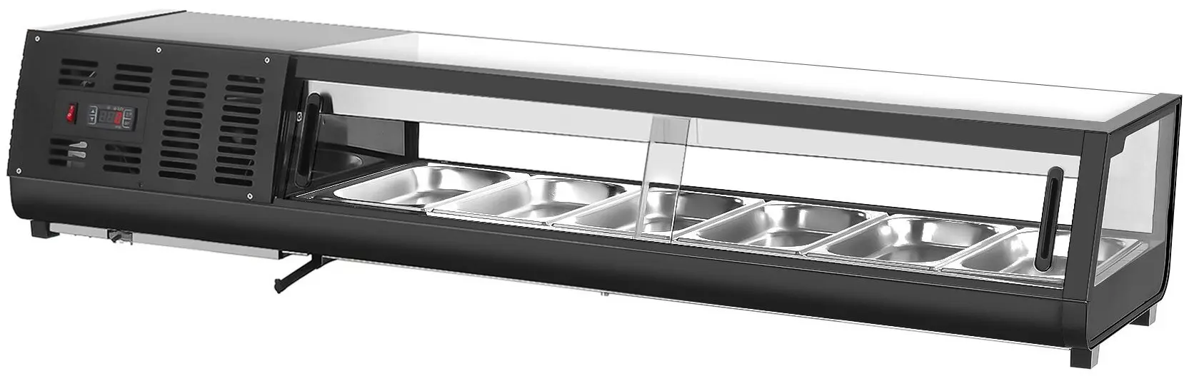 Vitrina frigorifica pentru sushi GGM Gastro SKAVENR613 (Black) - 3