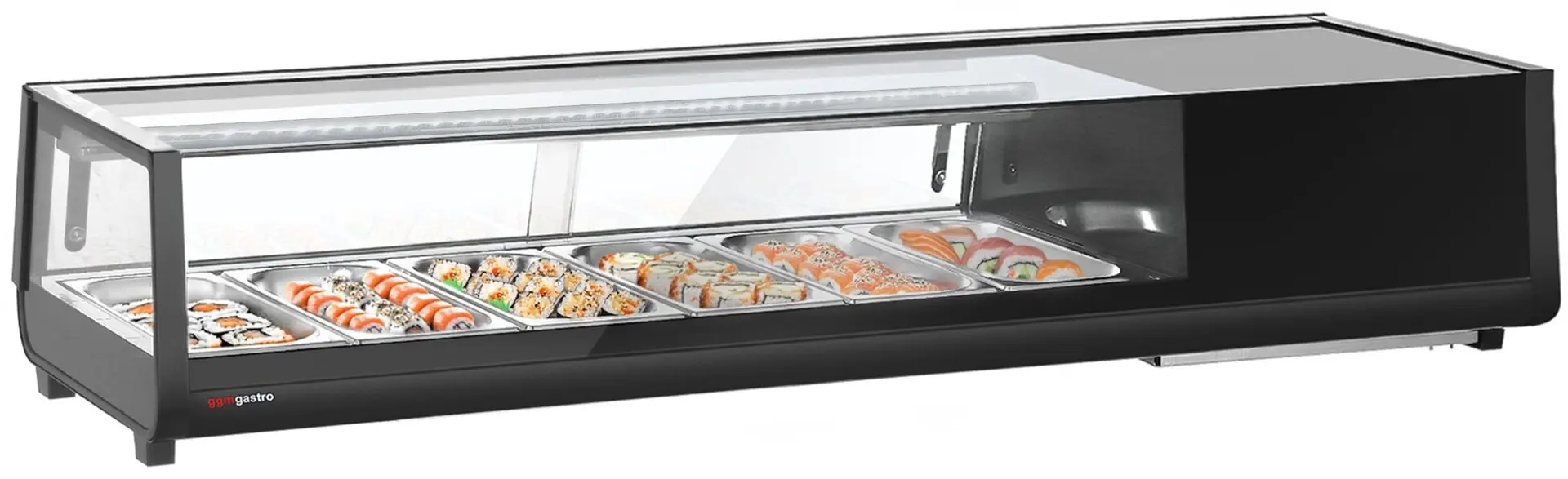 Vitrina frigorifica pentru sushi GGM Gastro SKAVENR613 (Black)