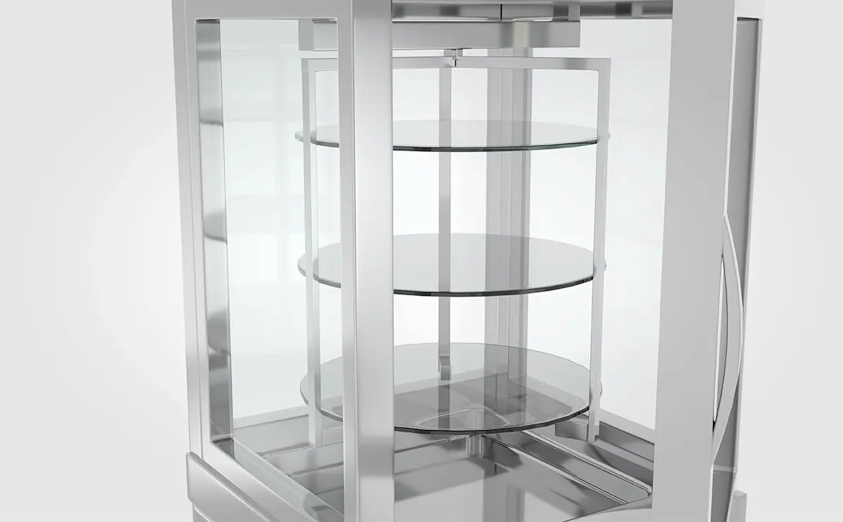 Vitrina frigorifica pentru brânzeturi GGM Gastro PVT-450-R-C (Silver) - 2